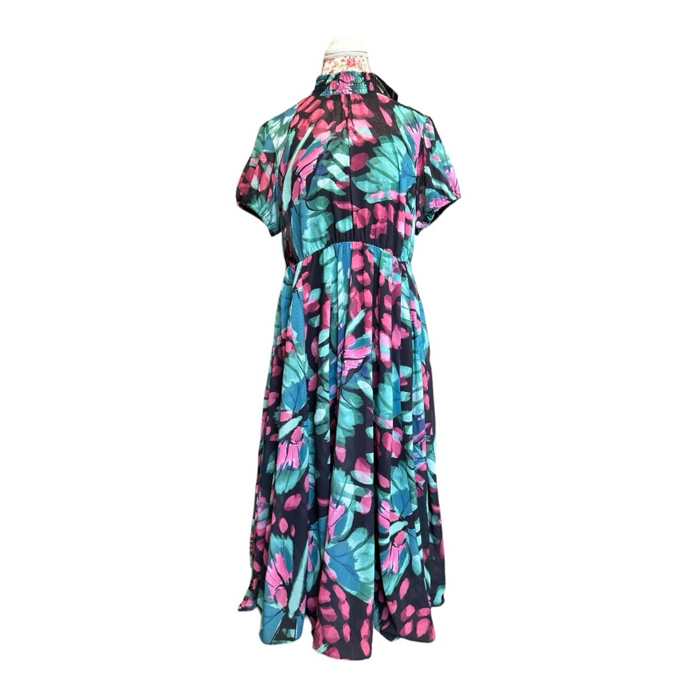 NWT Torrid MIDI Chiffon Mock Neck Skater Dress Butterfly Torrid Size 00